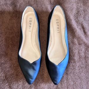 Esprit Pamela Scalloped Faux Leather Flats
